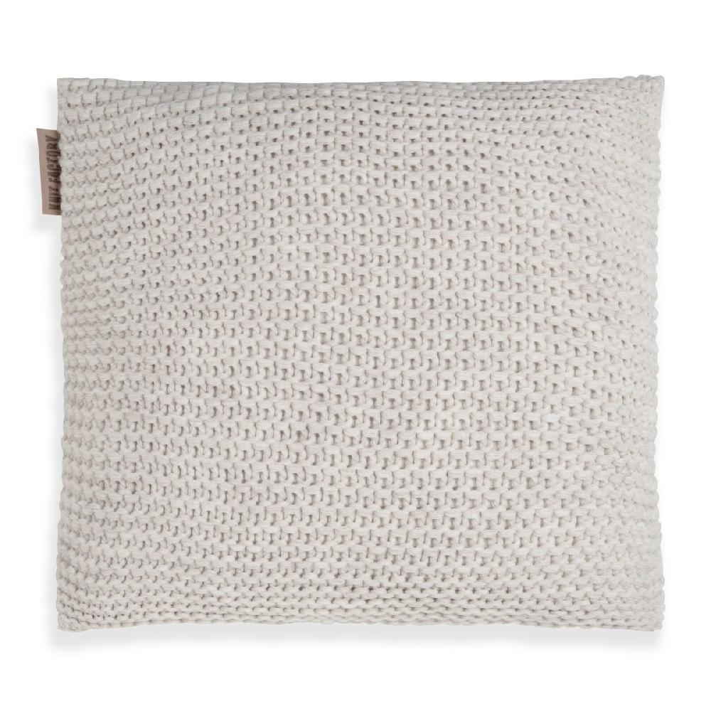 knit factory Vinz Kussen Beige - 50x50