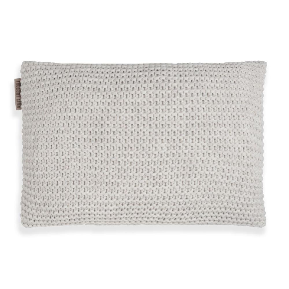 knit factory Vinz Kussen Beige - 60x40
