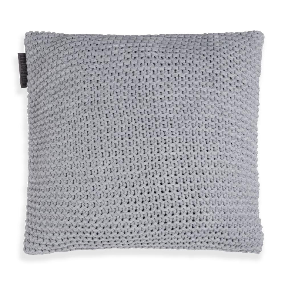 knit factory Vinz Kussen Licht Grijs - 50x50