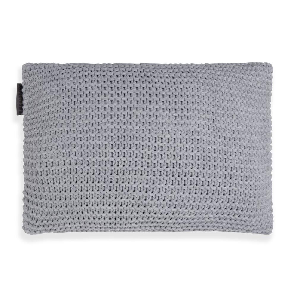 knit factory Vinz Kussen Licht Grijs - 60x40