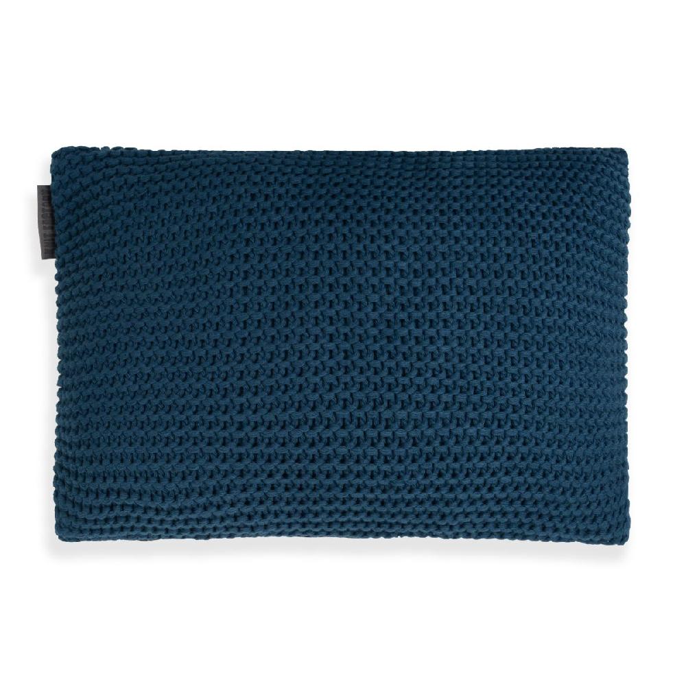knit factory Vinz Kussen Petrol - 60x40