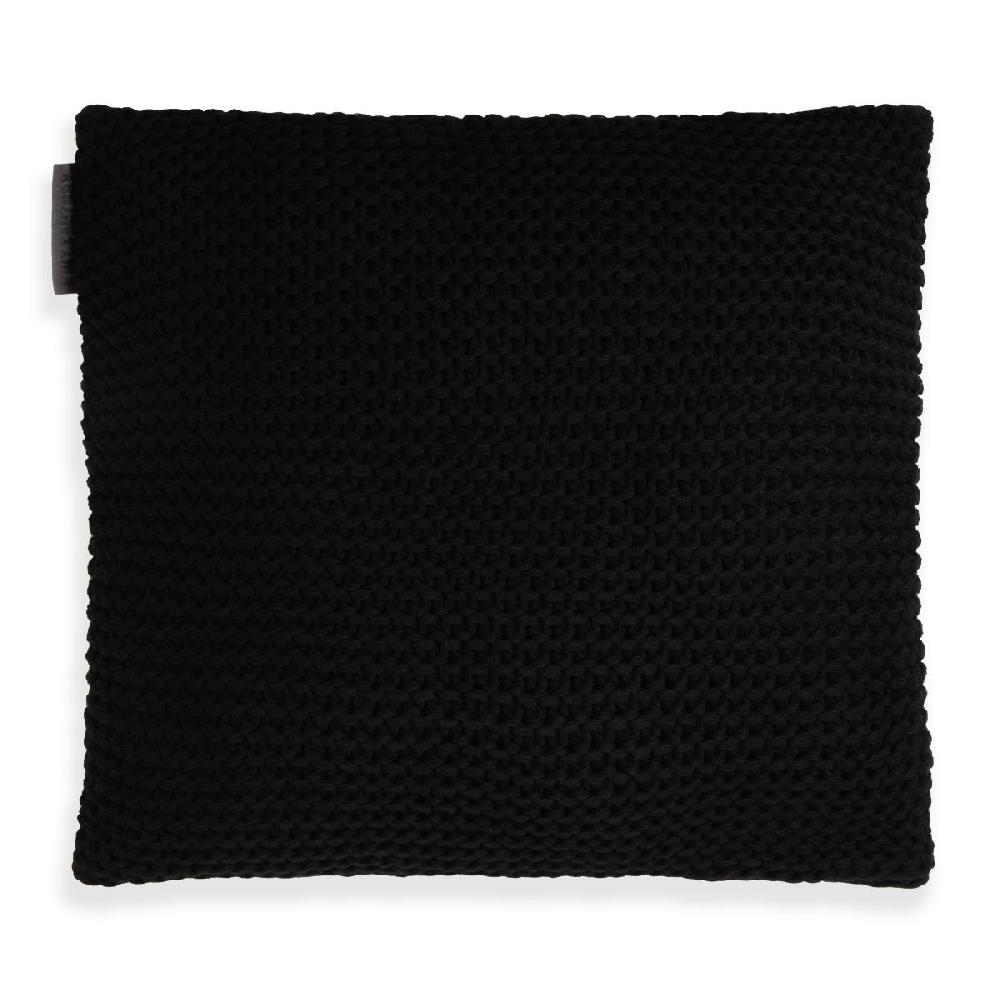 knit factory Vinz Kussen Zwart - 50x50