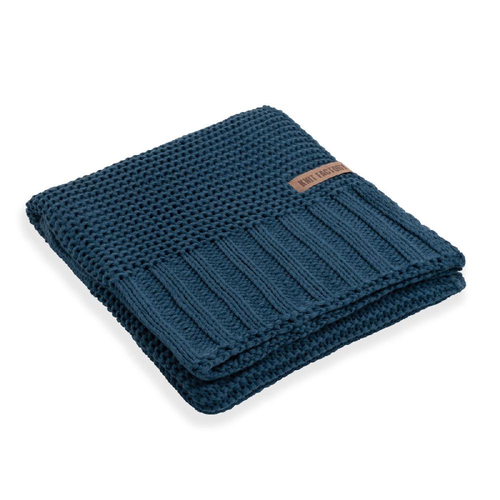 knit factory Vinz Plaid Petrol