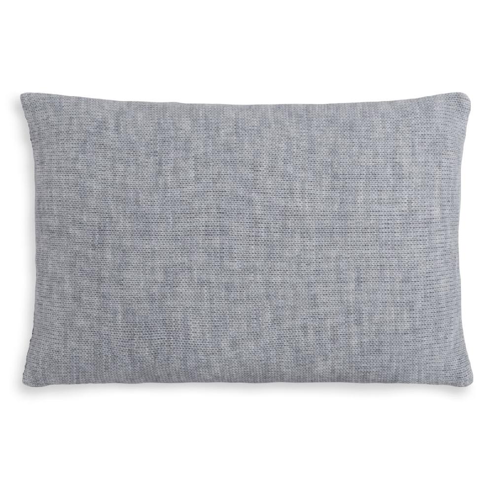 Knit Factory Roxx Kussen Licht Grijs/Antraciet - 60x40
