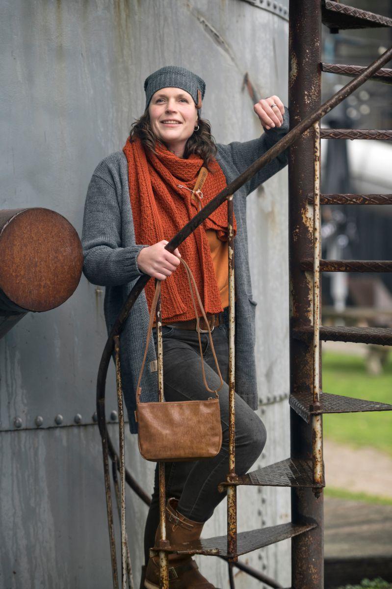 Knit Factory Ruby Gebreid Vest Linnen - 36/38 - Met Steekzakken