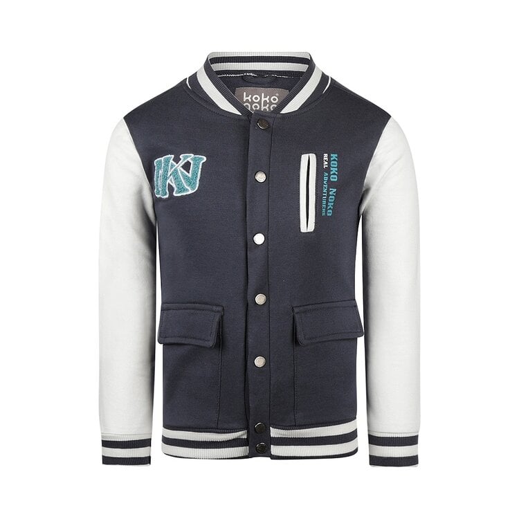 koko noko Koko Noko jongens bombervest jack donkerblauw varsity