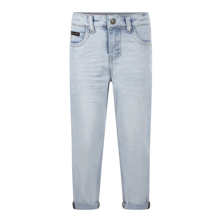 koko noko Koko Noko jongens jeans loose fit lichtblauw omslag