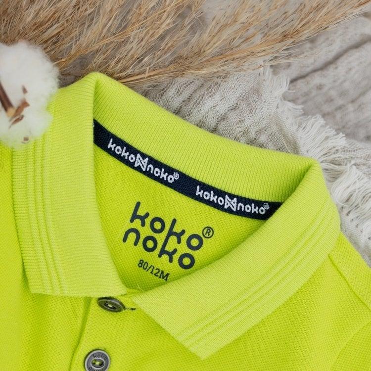 Koko Noko Koko Noko Jongens Poloshirt Noah Neon Geel