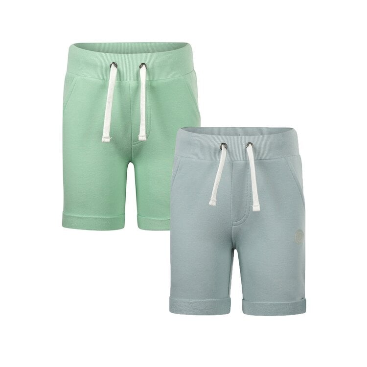 koko noko Koko Noko jongens set 2 jogging shorts mintgroen lichtblauw