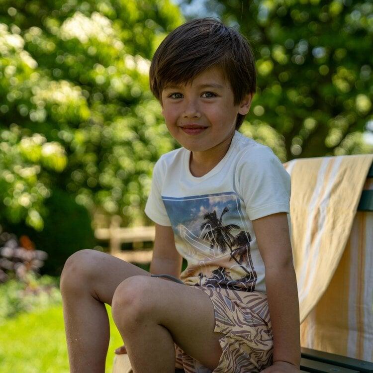 Koko Noko Koko Noko Jongens T-shirt Off White Fotoprint