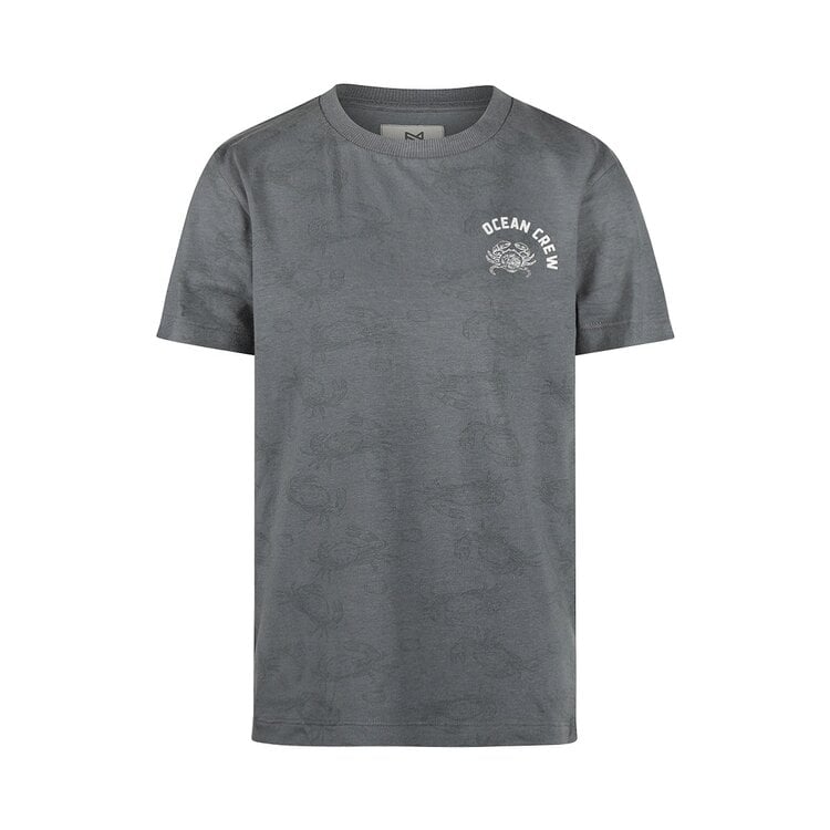 koko noko Koko Noko jongens T-shirt staalblauw krabben