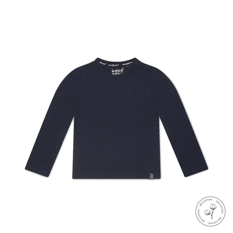 koko noko Koko Noko jongens shirt Nate donkerblauw