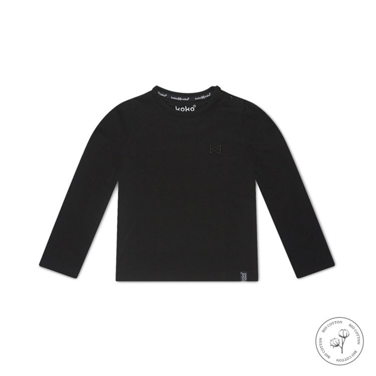 koko noko Koko Noko jongens shirt Nate zwart