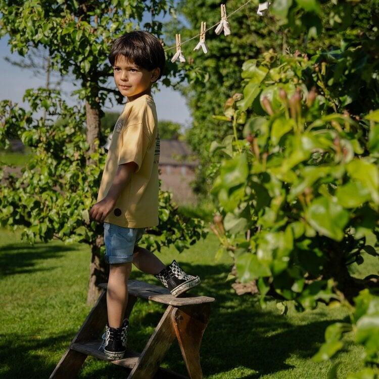 Koko Noko Koko Noko Jongens T-shirt Loose Fit Geel