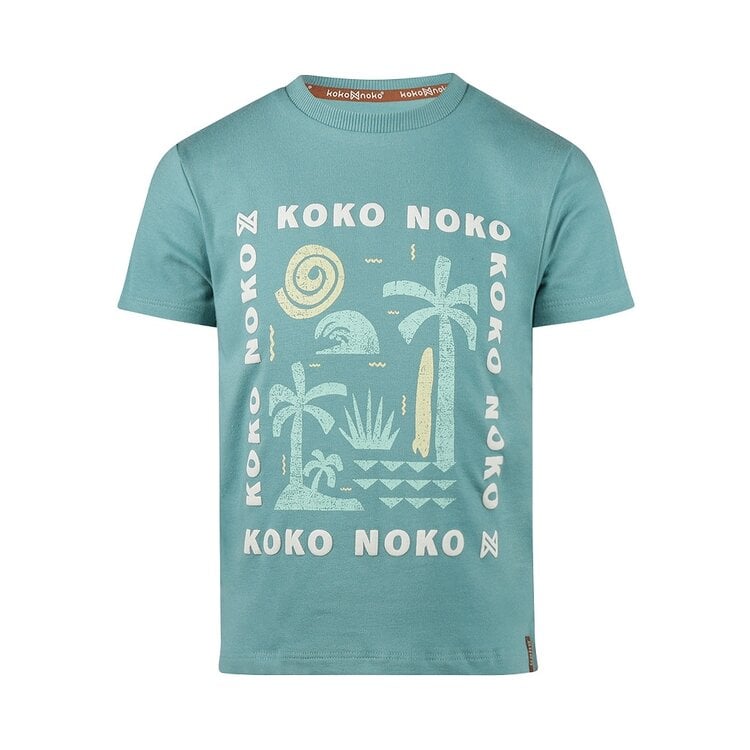 koko noko Koko Noko jongens T-shirt turquoise