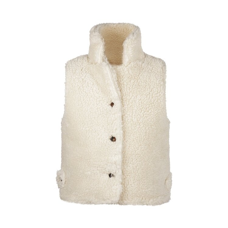 koko noko Koko Noko meisjes gilet off white teddy
