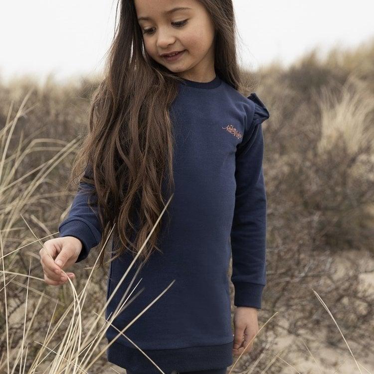 Koko Noko Koko Noko Meisjes Jurk Nena Donkerblauw