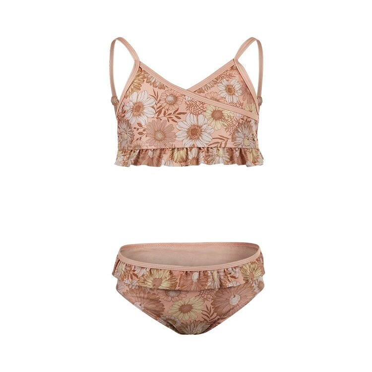 koko noko Koko Noko meisjes bikini perzikroze roestbruin bloem