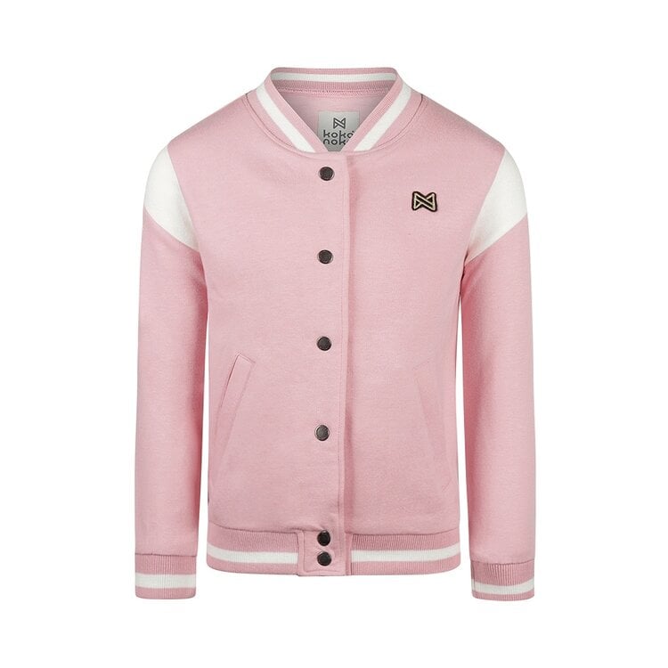 koko noko Koko Noko meisjes bombervest roze off white varsity