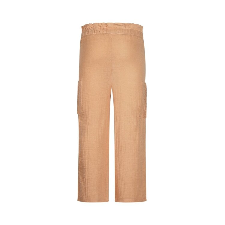 Koko Noko Koko Noko Meisjes Broek Wide Leg Perzikroze Mousseline