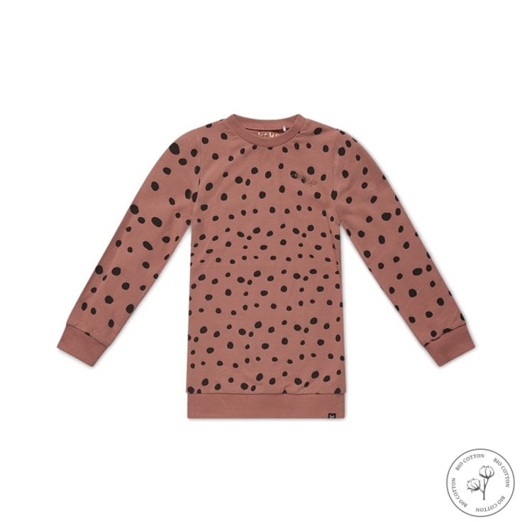 koko noko Koko Noko meisjes jurk Nathalie oudroze stipjes