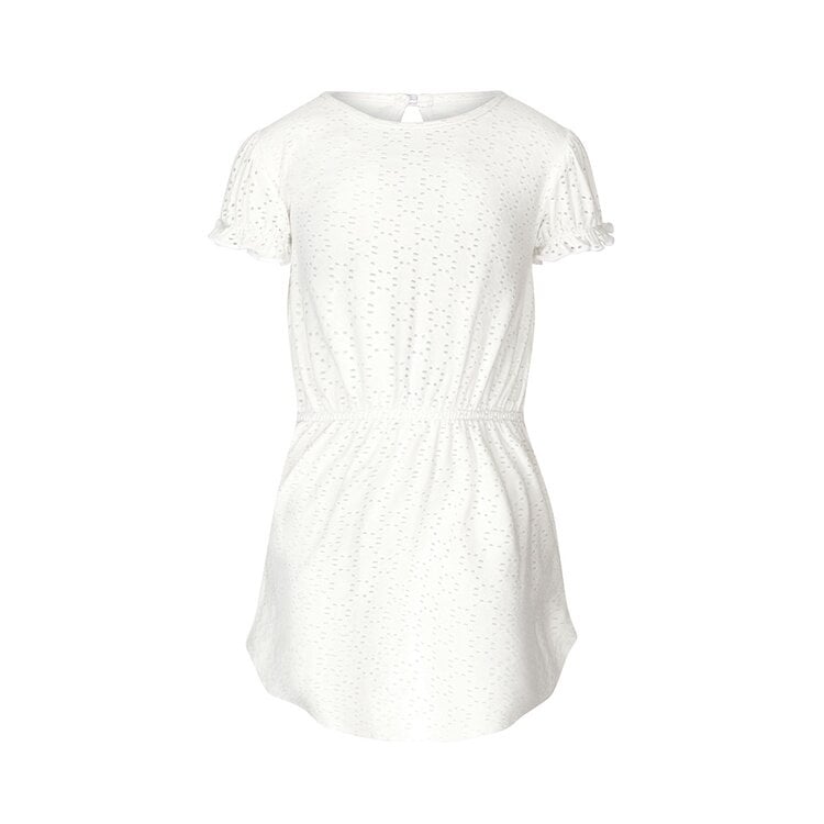 koko noko Koko Noko meisjes jurk off white broderie