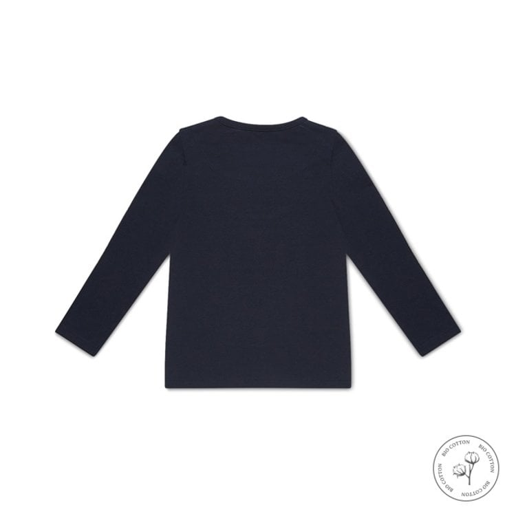 Koko Noko Koko Noko Meisjes Shirt Lange Mouw Norah Donkerblauw