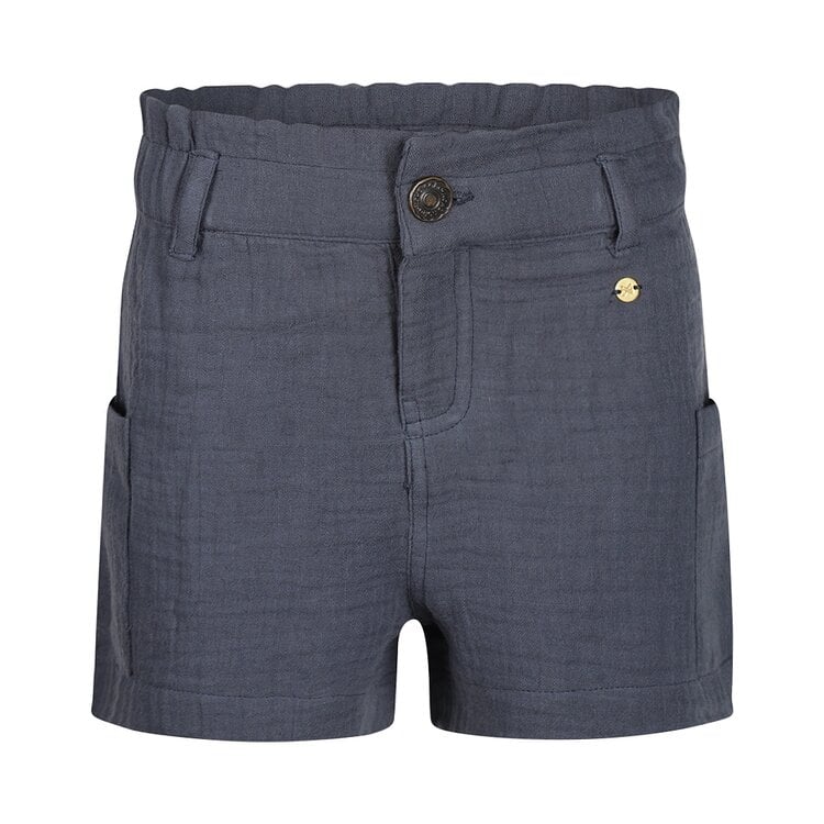 koko noko Koko Noko meisjes shorts donkerblauw mousseline