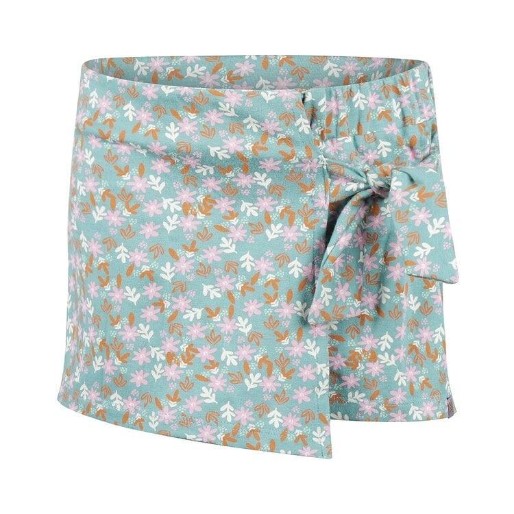 koko noko Koko Noko meisjes skort turquise bloemetjes
