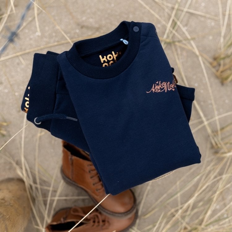 Koko Noko Koko Noko Meisjes Sweater Nova Donkerblauw