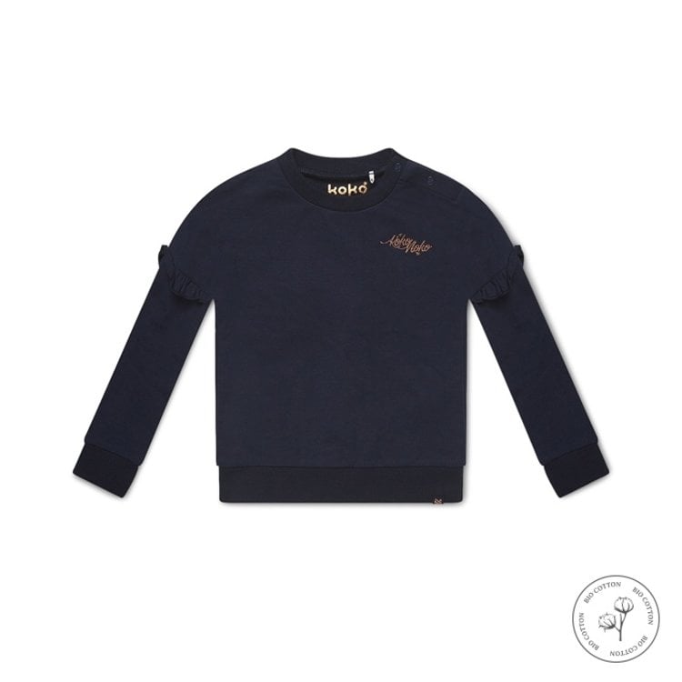 koko noko Koko Noko meisjes sweater Nova donkerblauw