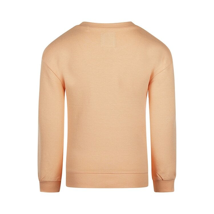 Koko Noko Koko Noko Meisjes Sweater Perzikroze Geborduurde Bloem