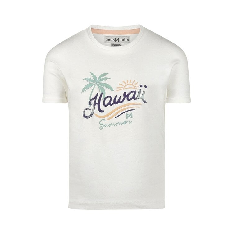 koko noko Koko Noko meisjes T-shirt loose fit off white Hawaii
