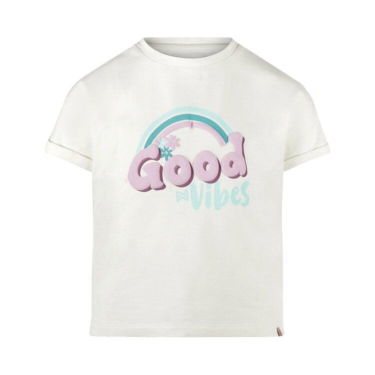 koko noko Koko Noko meisjes T-shirt off white regenboog