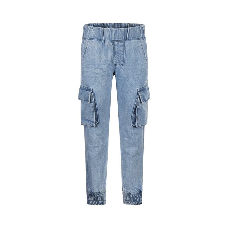 koko noko Koko Noko meisjes tapered jeans blauw cargo