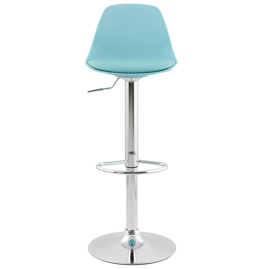 Kokoon Design Adjustable Blue 'PRINCES' Stool With Comfortable High Back
