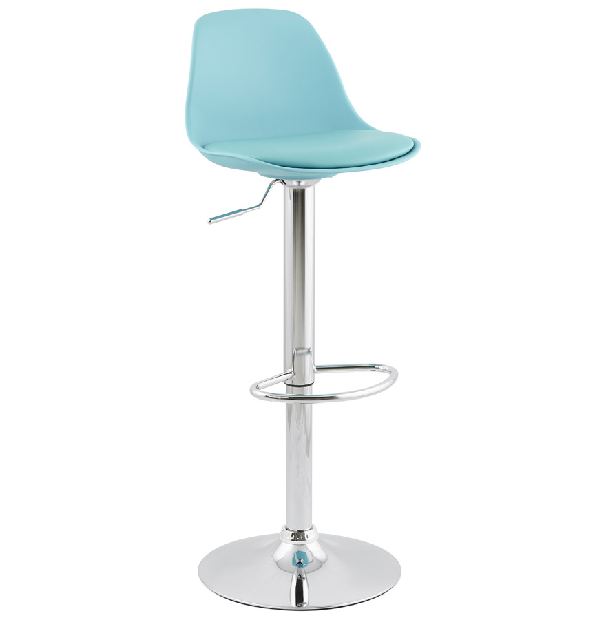 kokoon design Adjustable blue 'PRINCES' stool with comfortable high back