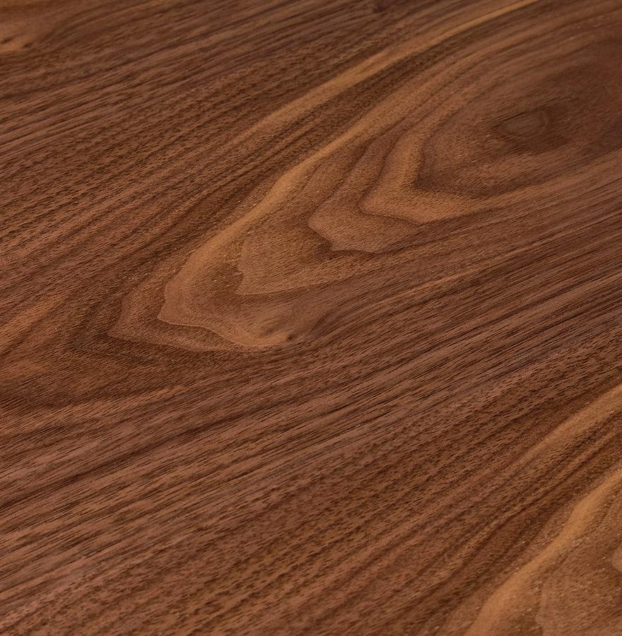 Kokoon Design AGUA Lounge Coffee Table In Walnut Finish Wood - Ø 90 Cm