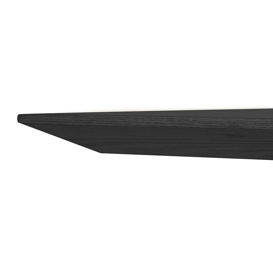 Kokoon Design ANITA' Square Dining Room Table In Wood And Black Metal - 140x140 Cm