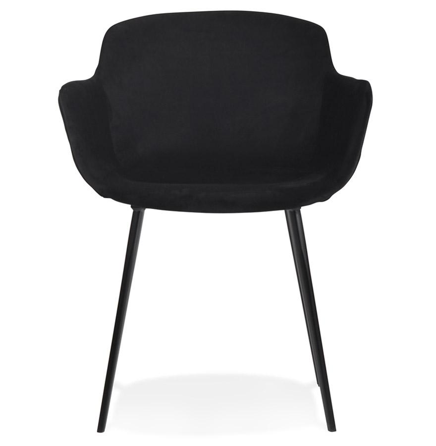 Kokoon Design ARMADA' Chair With Armrests In Black Velvet