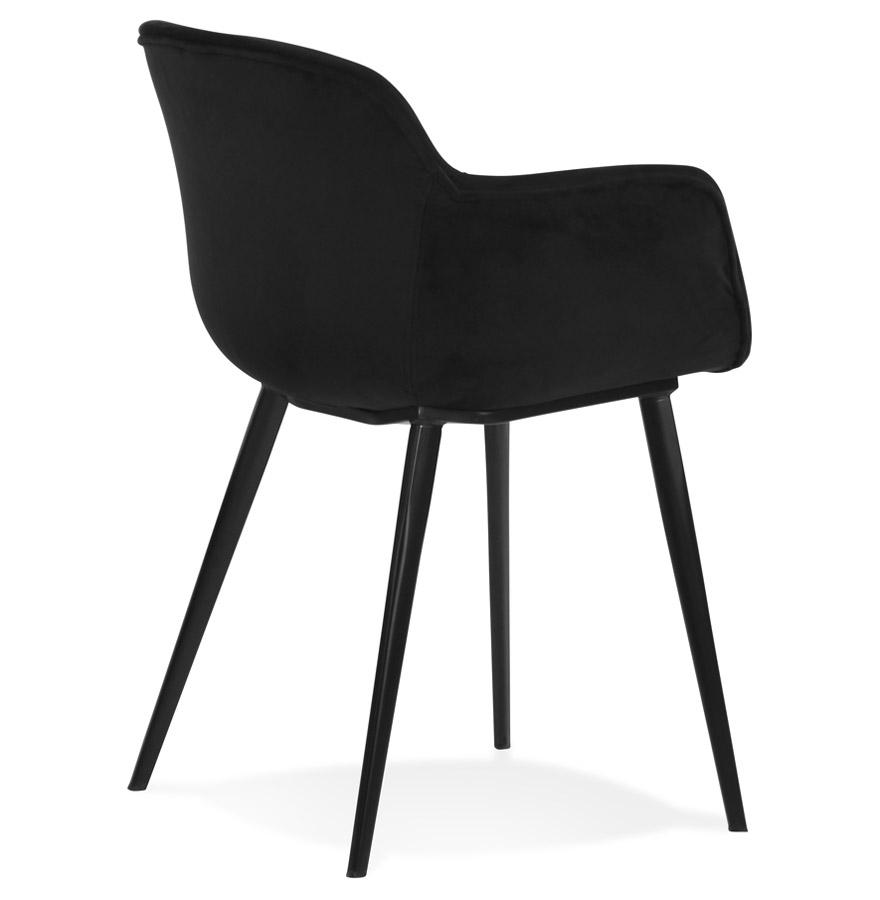 Kokoon Design ARMADA' Chair With Armrests In Black Velvet
