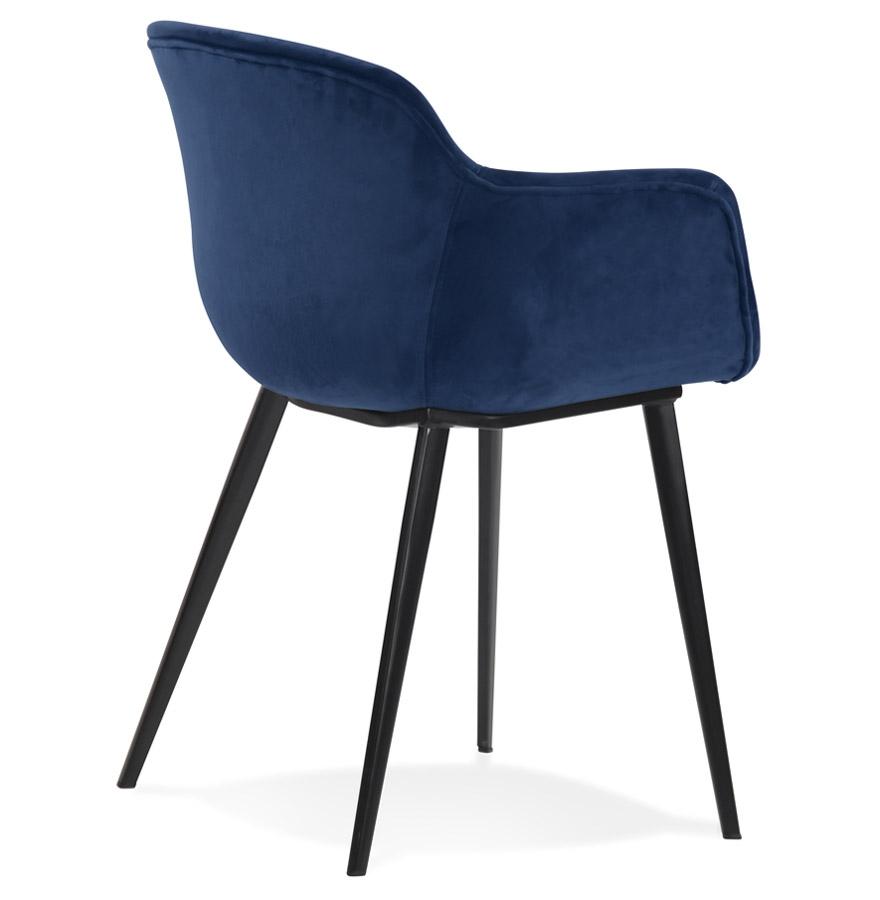 Kokoon Design ARMADA' Chair With Armrests In Blue Velvet