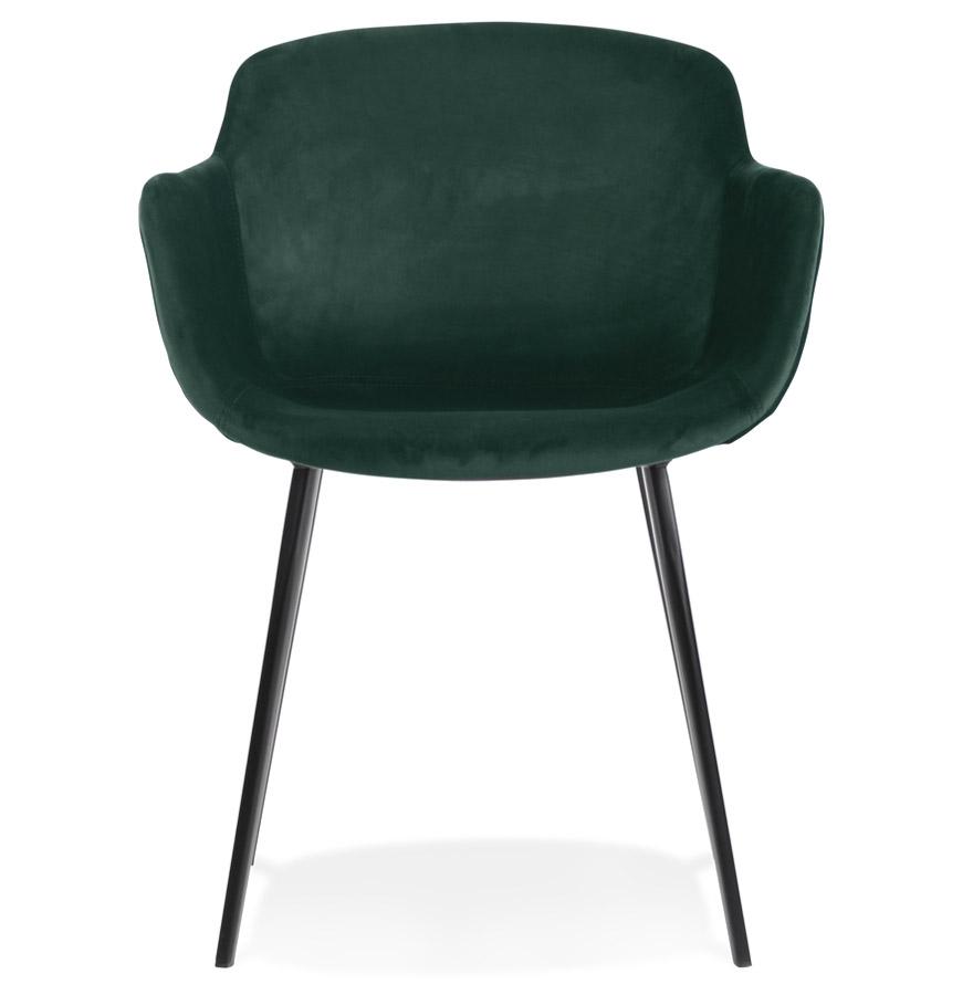 Kokoon Design ARMADA' Chair With Armrests In Green Velvet