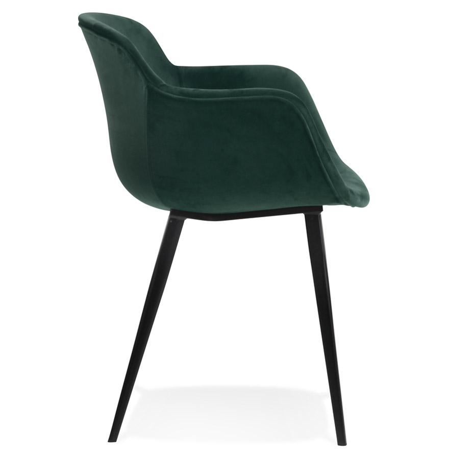 Kokoon Design ARMADA' Chair With Armrests In Green Velvet