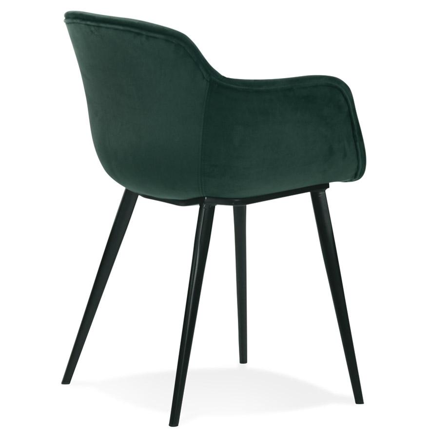 Kokoon Design ARMADA' Chair With Armrests In Green Velvet