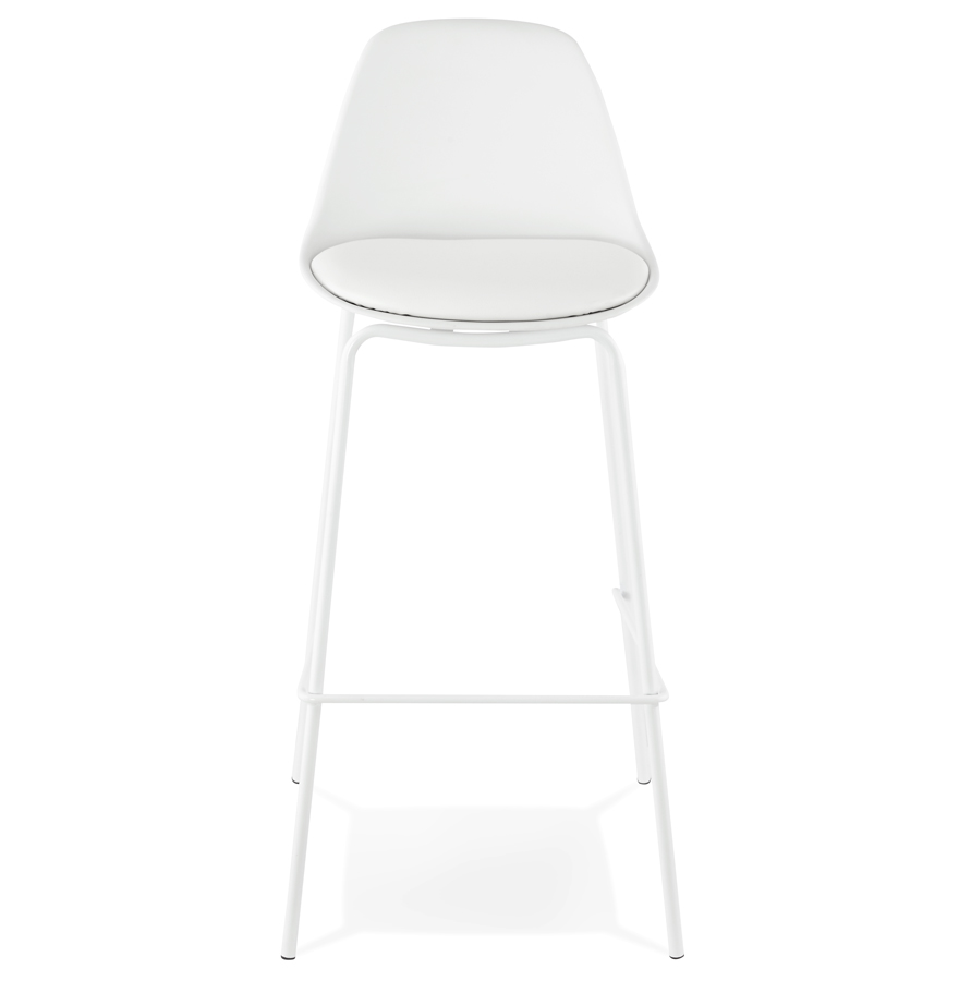 Kokoon Design Bar Stool 'COOKIE' White Industrial Style