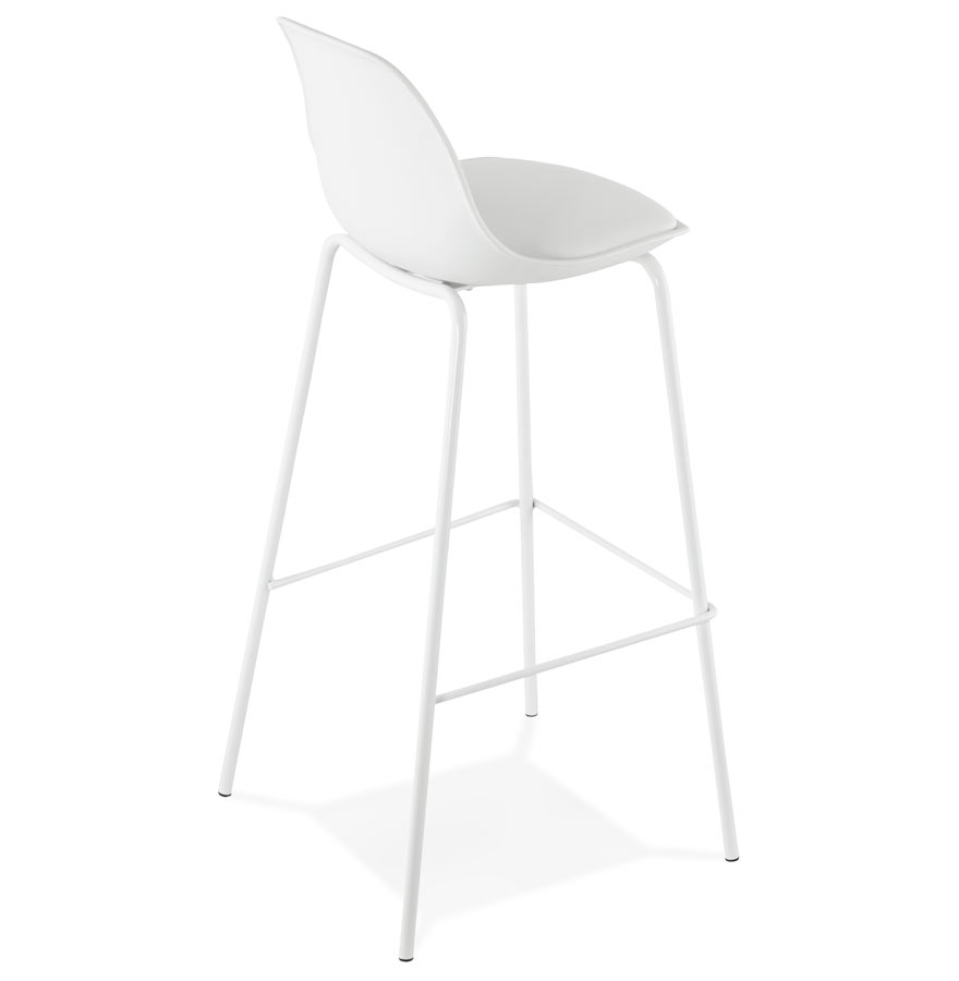 Kokoon Design Bar Stool 'COOKIE' White Industrial Style