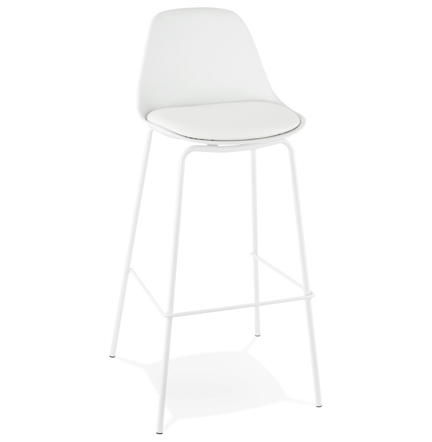 kokoon design Bar stool 'COOKIE' white industrial style