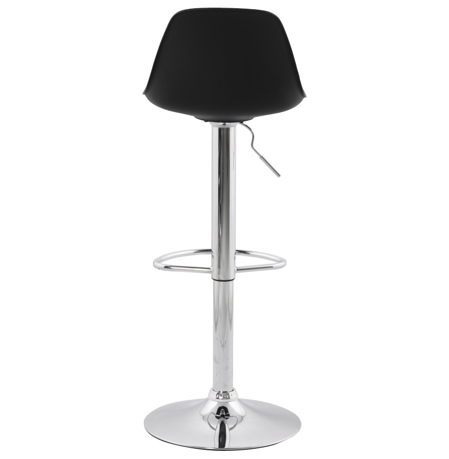 Kokoon Design Black Adjustable 'PRINCES' Stool With Comfortable High Back