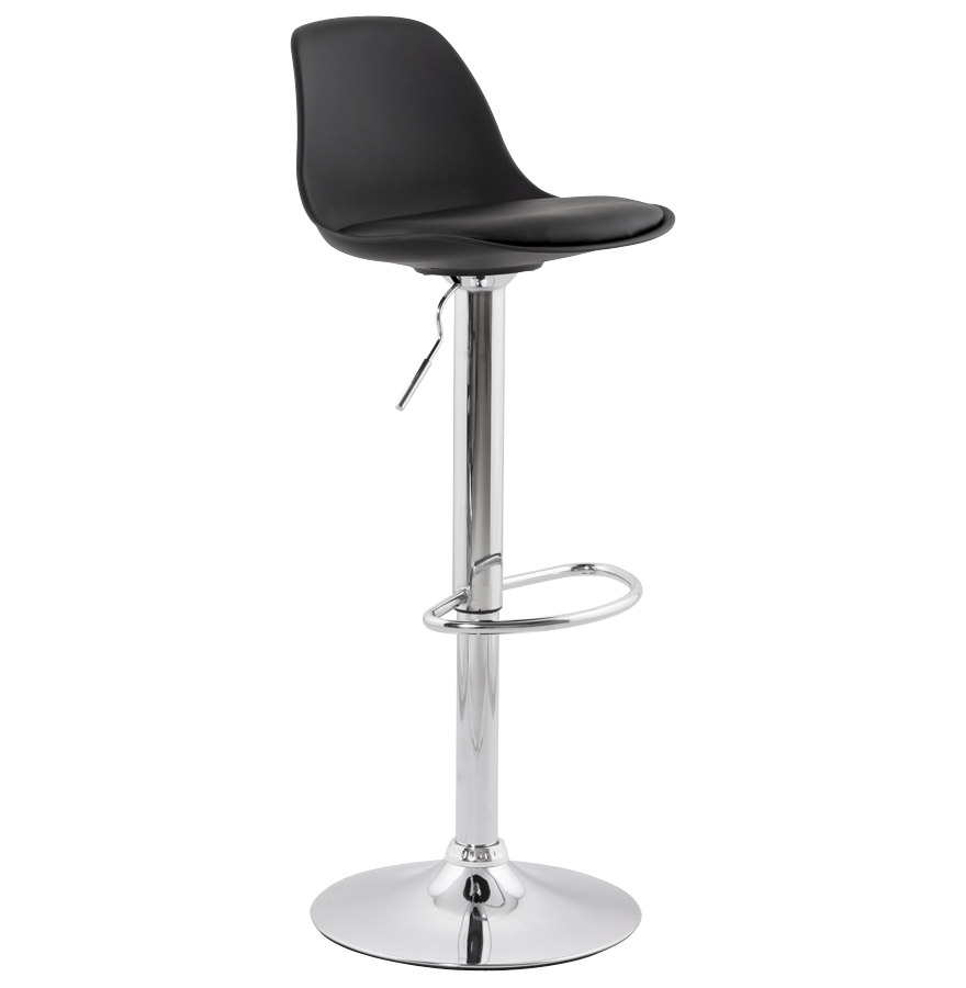 kokoon design Black adjustable 'PRINCES' stool with comfortable high back